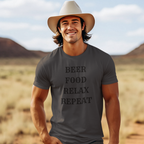 Black Beer Food Relax Repeat - [farm_afternoons]
