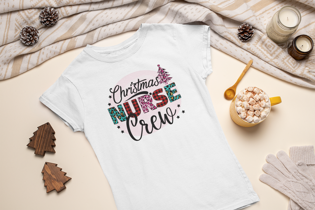 Christmas Nurse Crew Tee