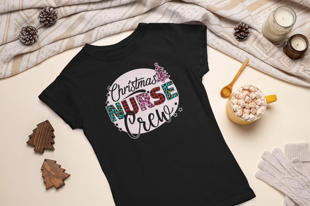 Christmas Nurse Crew Tee