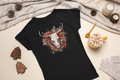 Vintage Xmas Bull Skull Tee - [farm_afternoons]