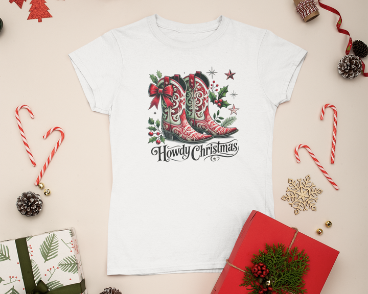 Womens Howdy Christmas