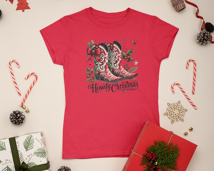 Womens Howdy Christmas