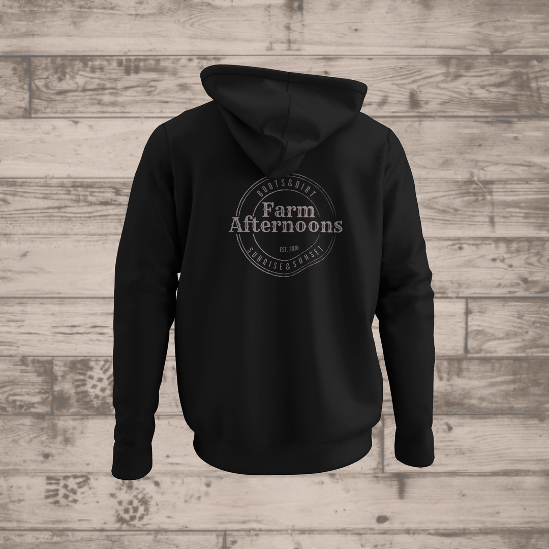 Men's Truck Drivin Hoodie - [farm_afternoons]