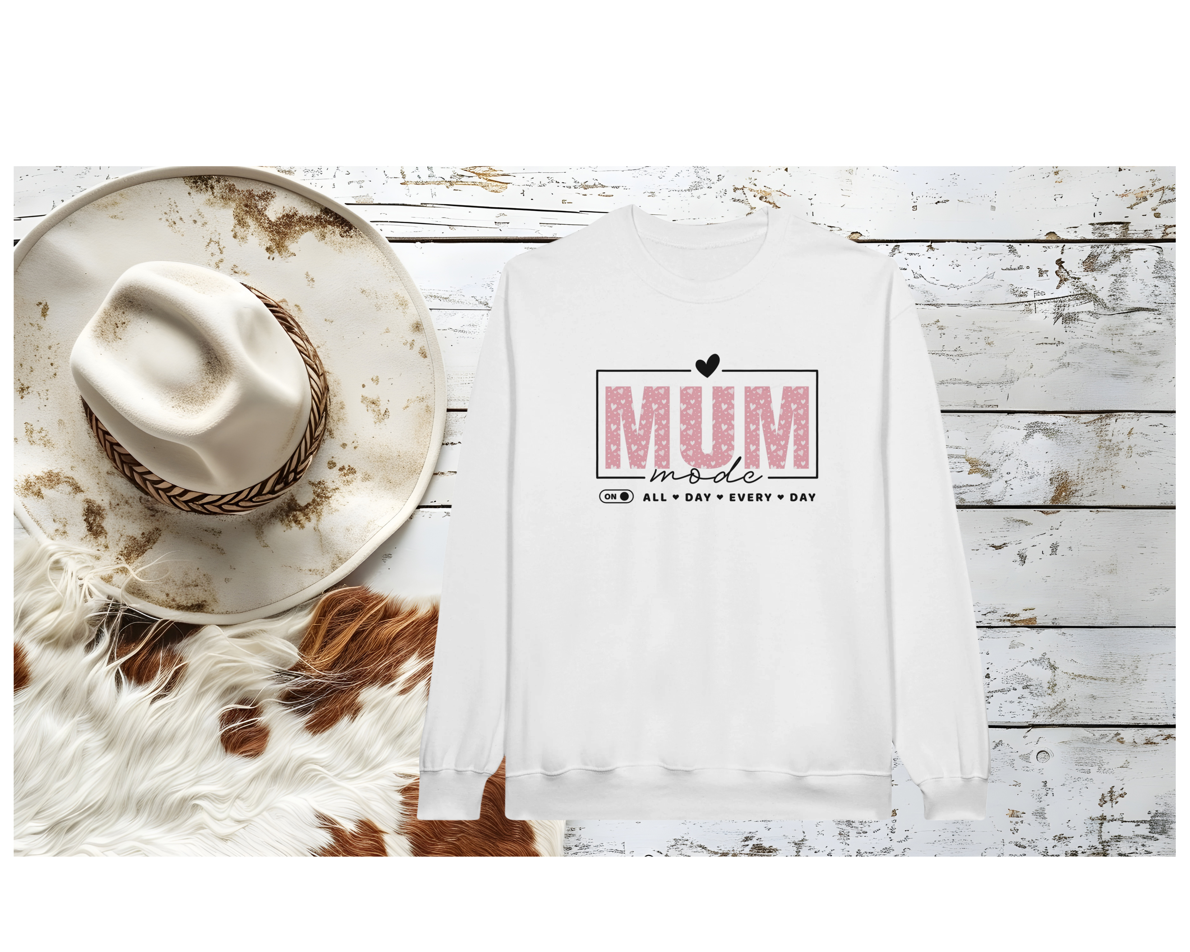Mum Mode Sweatshirt - [farm_afternoons]