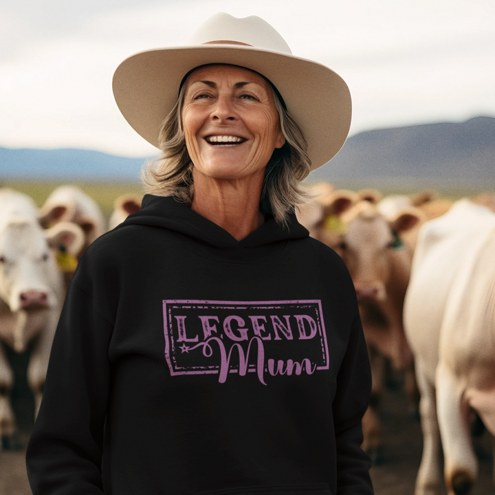 Legend Mum Hoodie - [farm_afternoons]