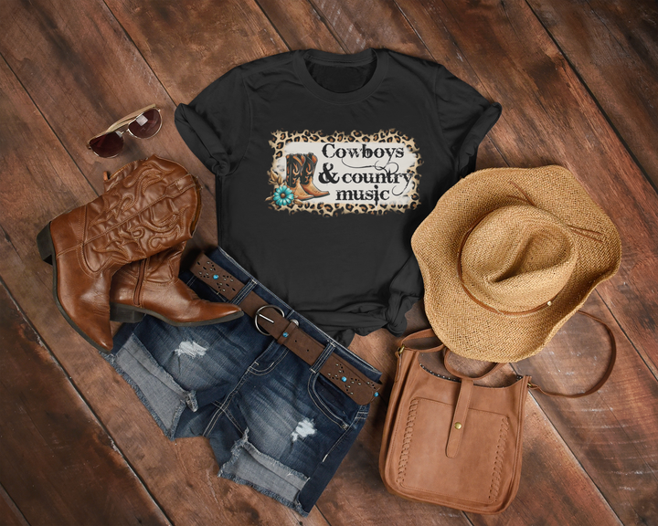 Cowboys and Country Music T-Shirt - [farm_afternoons]