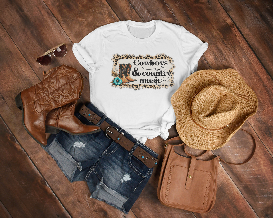 Cowboys and Country Music T-Shirt - [farm_afternoons]