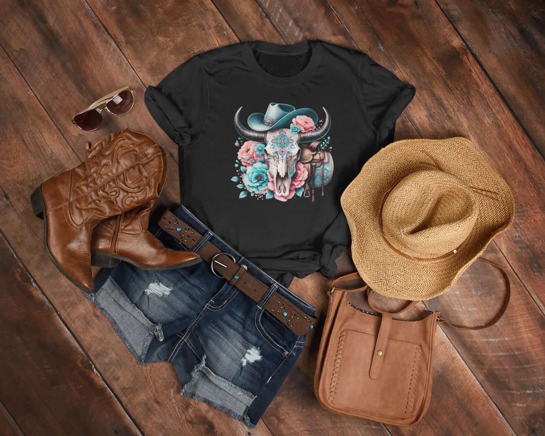 Womens Bull Skulls & Saddles - [farm_afternoons]