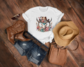 Wild West Flowers and Horshoes T-Shirt