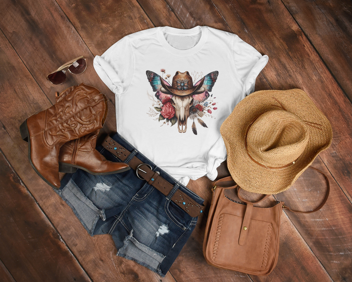 Women's Skulls and Butterflies