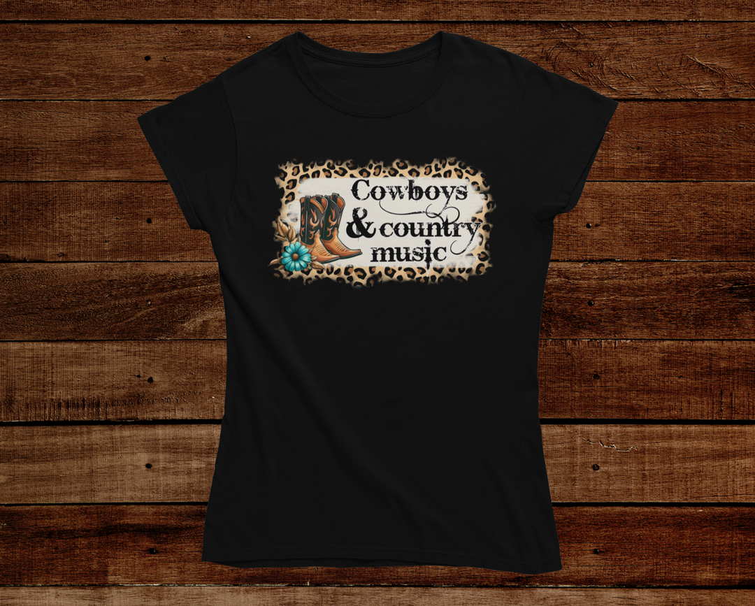 Cowboys and Country Music T-Shirt - [farm_afternoons]