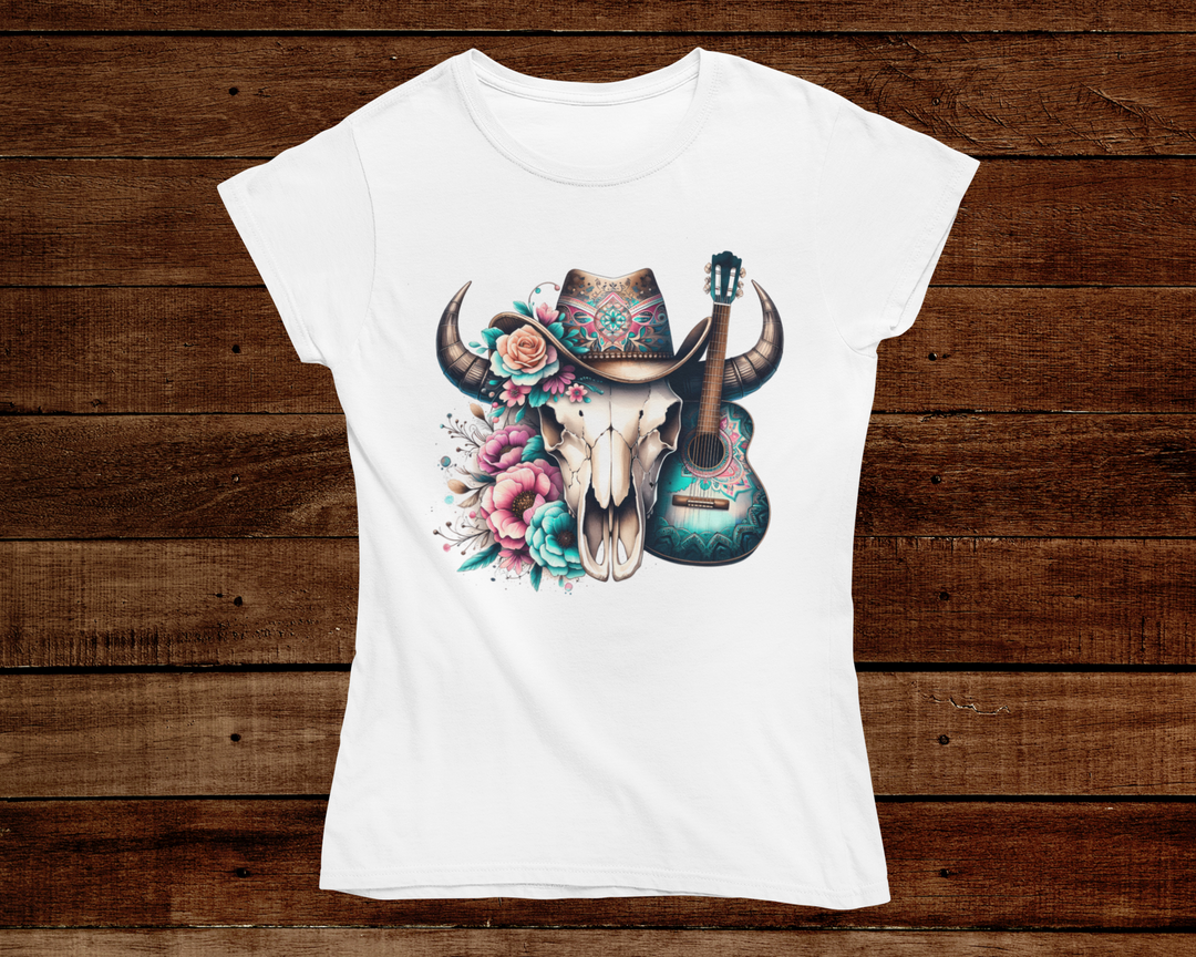 Western Turquoise BullSkull - [farm_afternoons]