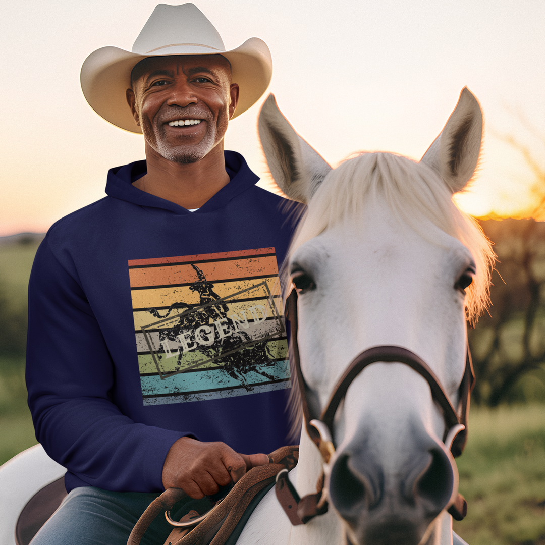 Retro Rodeo Legend Hoodie - [farm_afternoons]