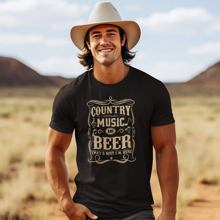 Men's Vintage Country Music Tshirt - [farm_afternoons]