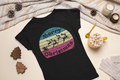 Women's Retro Vintage Christmas T-shirt - [farm_afternoons]