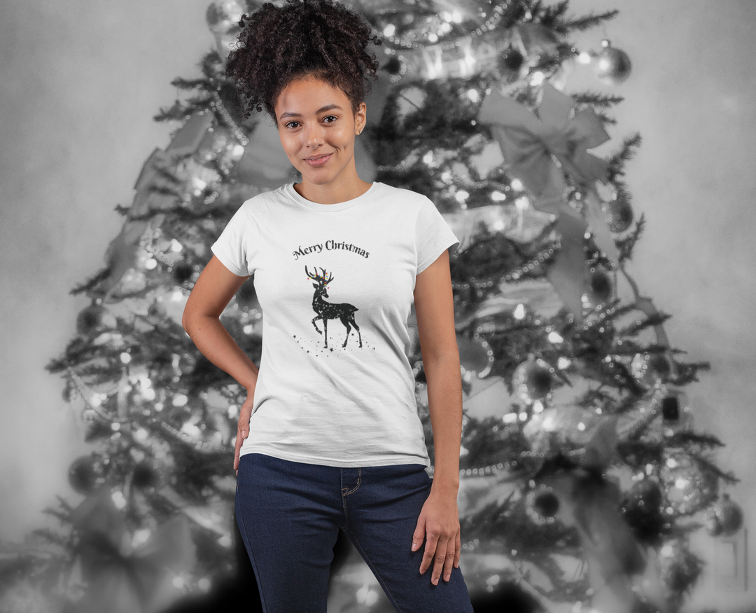 Women's Vintage Reindeer T-shirt