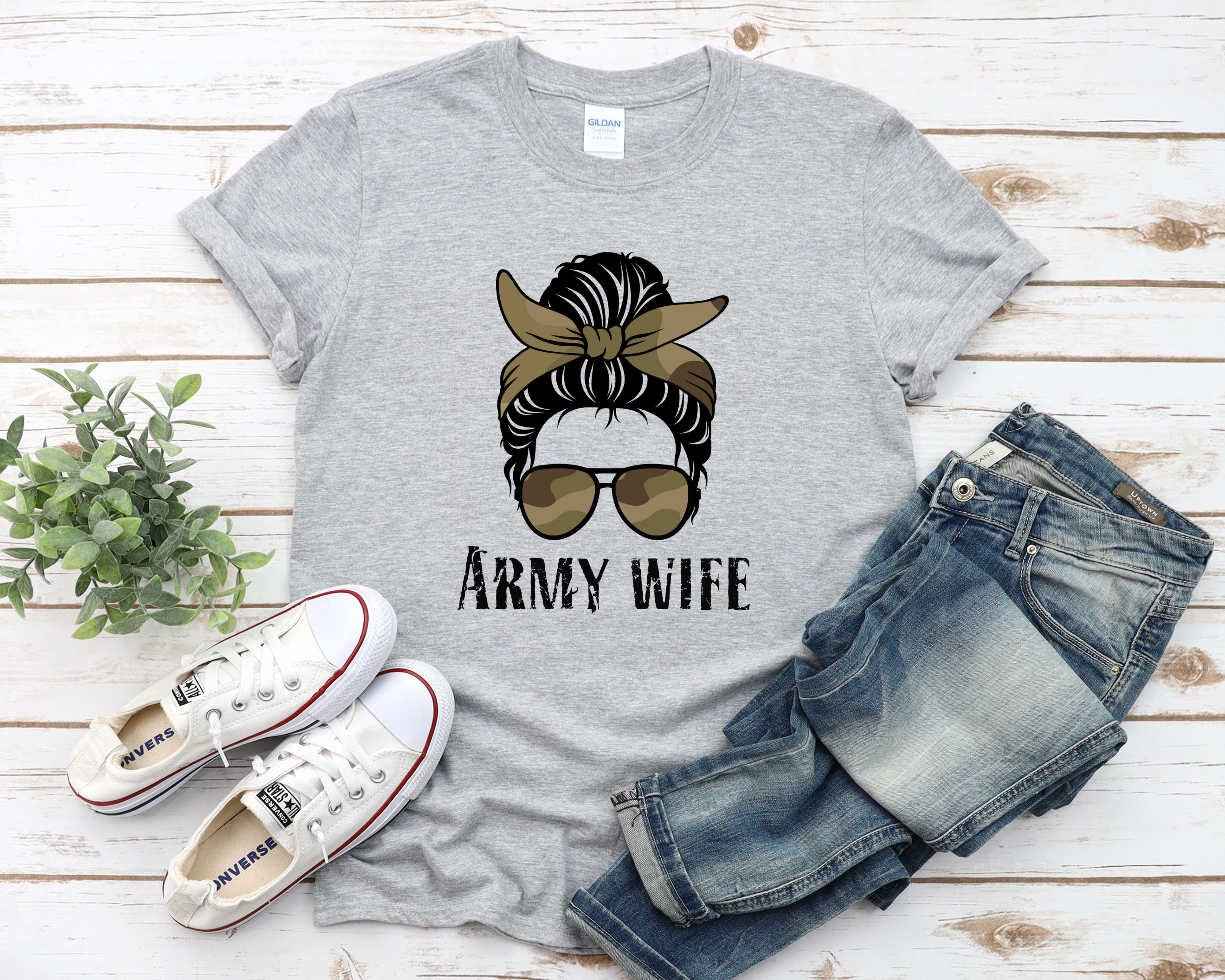 Women's Army Wife T-shirt - [farm_afternoons]