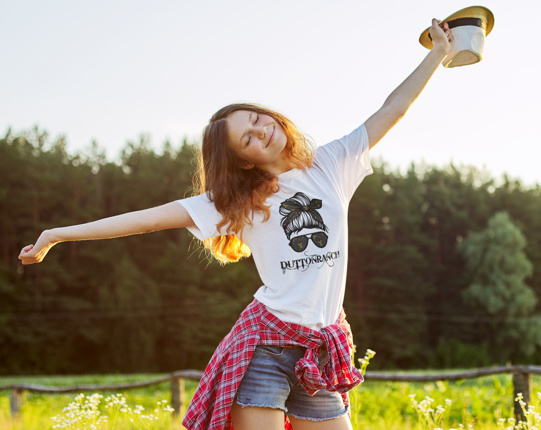 Women's Dutton Ranch T-shirt - [farm_afternoons]