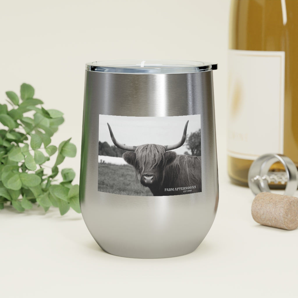 "Ferdinand" 12oz Insulated Wine Tumbler - [farm_afternoons]