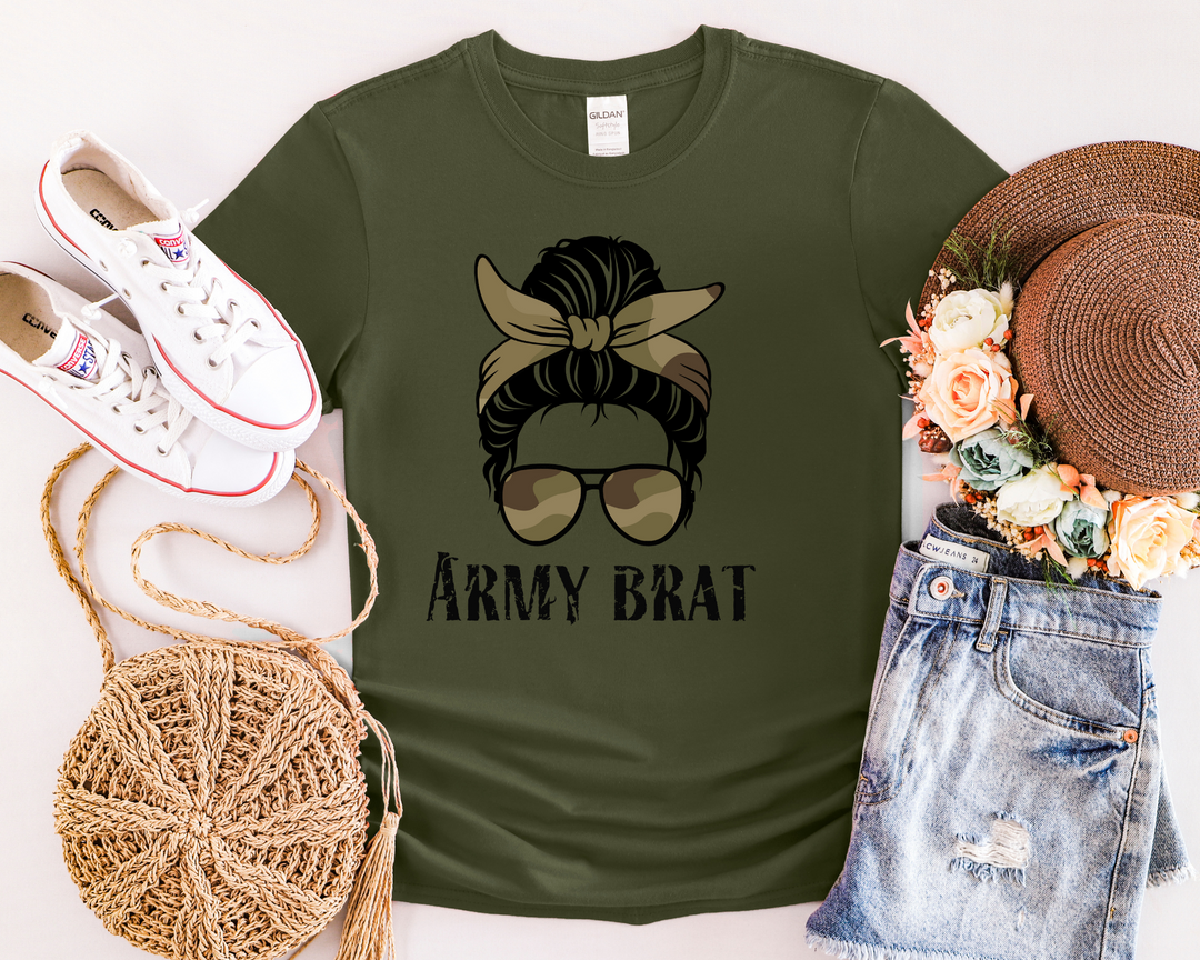 Women's Army Brat T-shirt - [farm_afternoons]