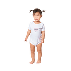 Pink Strong & Beautiful - Baby Short Sleeve Onesies - [farm_afternoons]