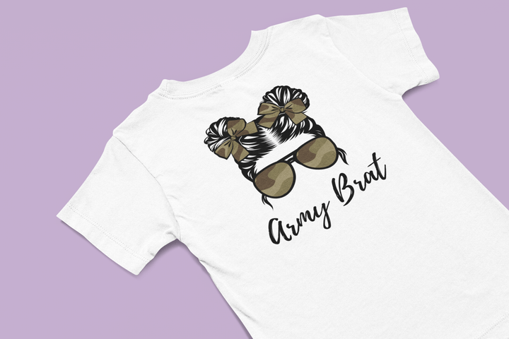 Girl's Army Brat T-shirt - [farm_afternoons]