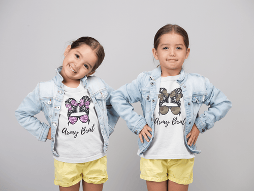 Girl's Army Brat T-shirt - [farm_afternoons]