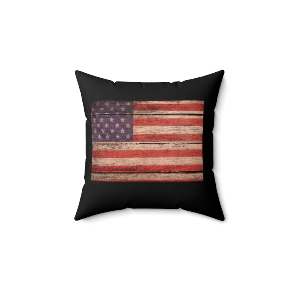 USA Faux Suede Square Pillow Case - [farm_afternoons]