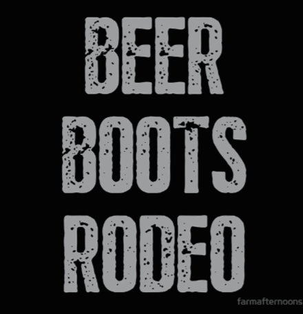 Beer Boots Rodeo Throw Pillow - [farm_afternoons]