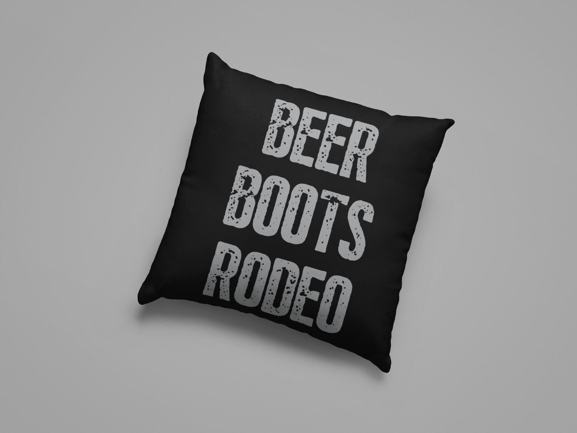 Beer Boots Rodeo Throw Pillow - [farm_afternoons]