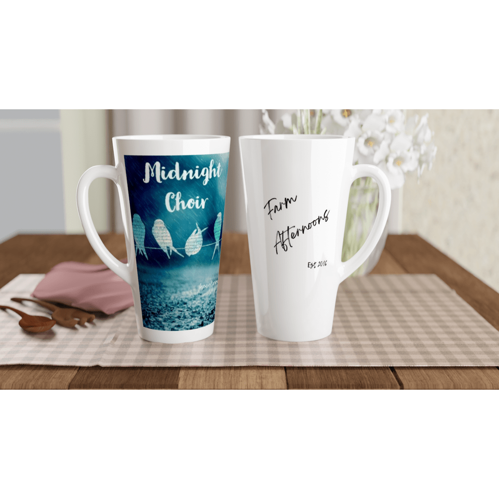 Midnight Choir - Latte 17oz Ceramic Mug - [farm_afternoons]