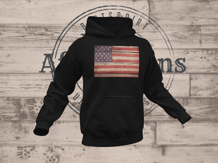 Men's USA - Classic Pullover Hoodie - [farm_afternoons]