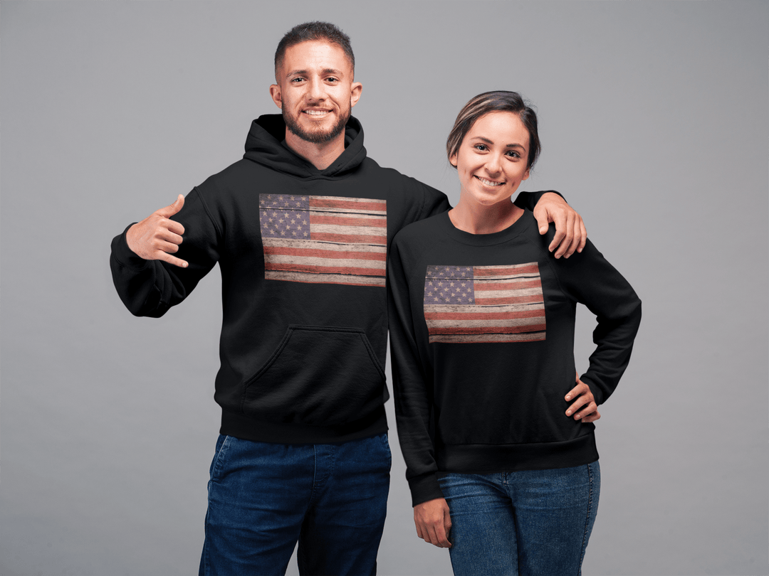 Men's USA - Classic Pullover Hoodie - [farm_afternoons]