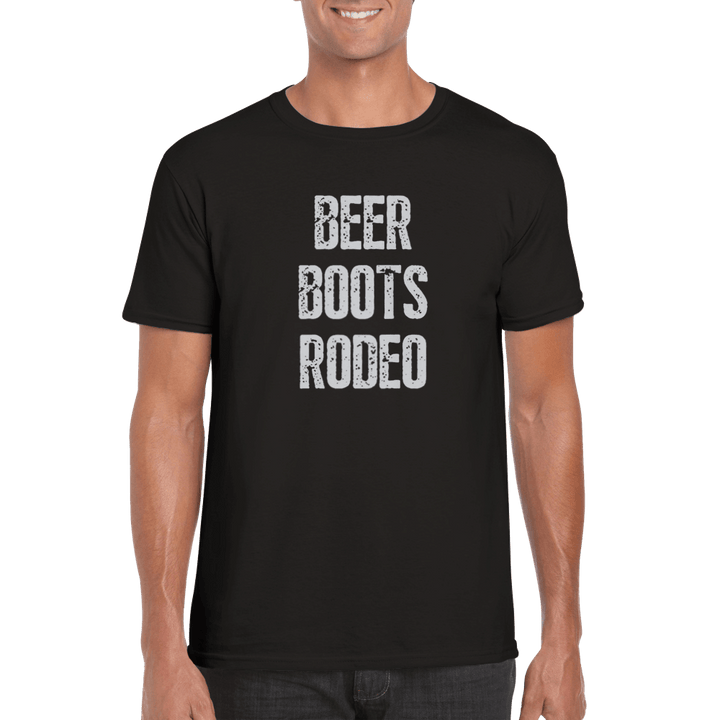 Men's Beer Boots Rodeo T-shirt - [farm_afternoons]