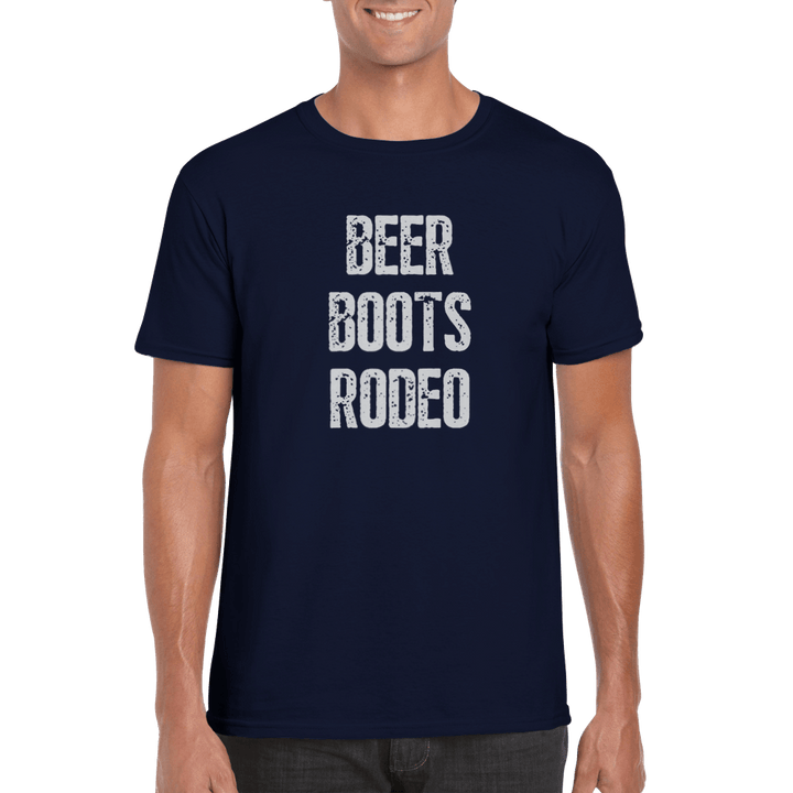 Men's Beer Boots Rodeo T-shirt - [farm_afternoons]