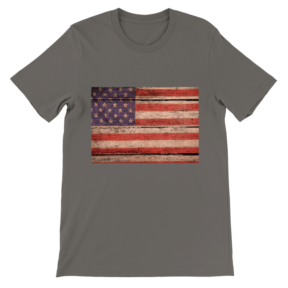 Men's Distressed USA T-shirt - [farm_afternoons]