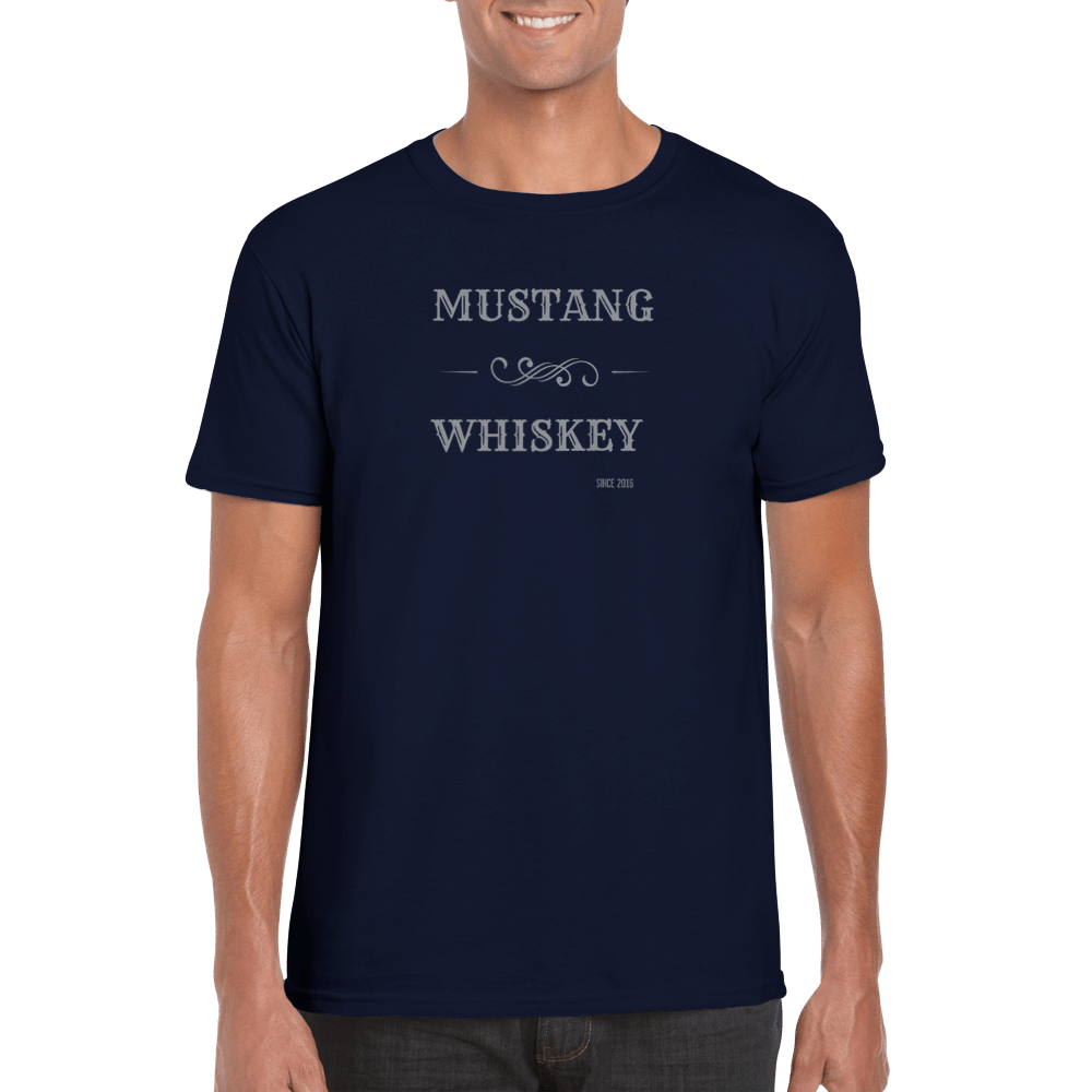 Men's Mustang whiskey T-shirt - [farm_afternoons]