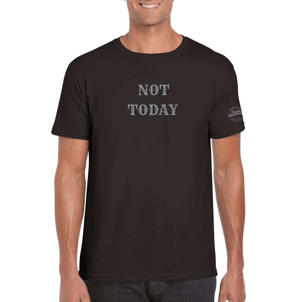 Men's Not Today Branded T-shirt - [farm_afternoons]