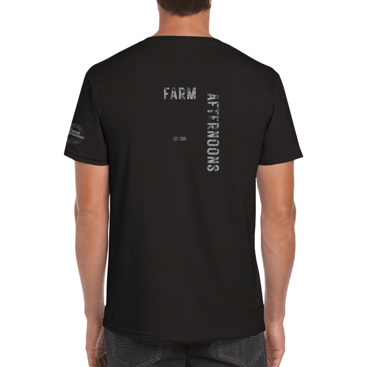 Mens's Mustang Whiskey Branded T-shirt - [farm_afternoons]