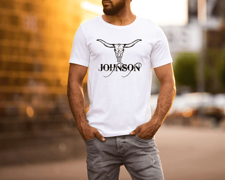 Men's Black Johnson T-shirt - [farm_afternoons]