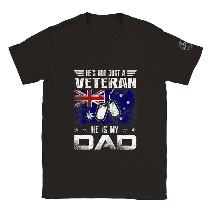 He's Not Just A Veteran T-shirt - [farm_afternoons]