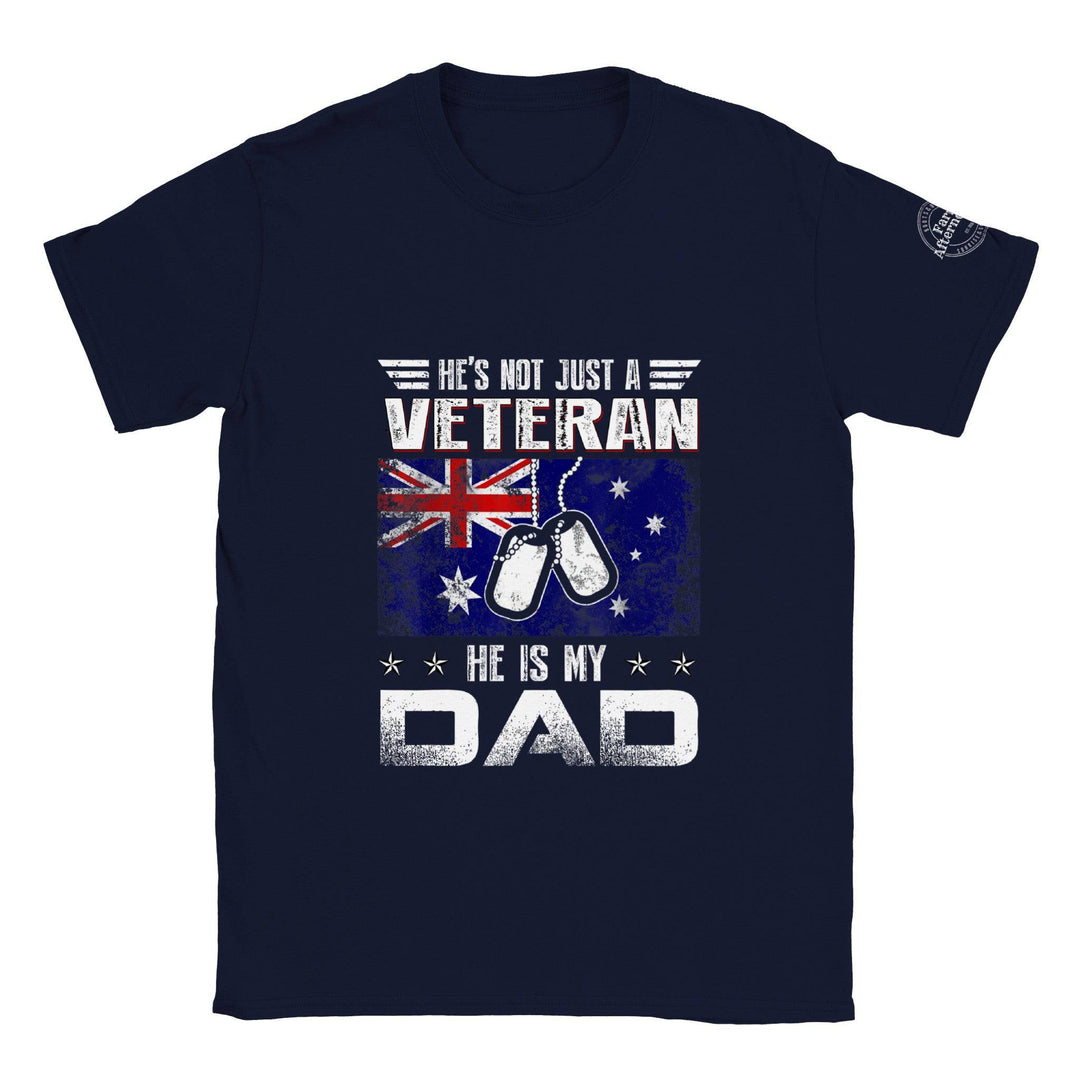 He's Not Just A Veteran T-shirt - [farm_afternoons]