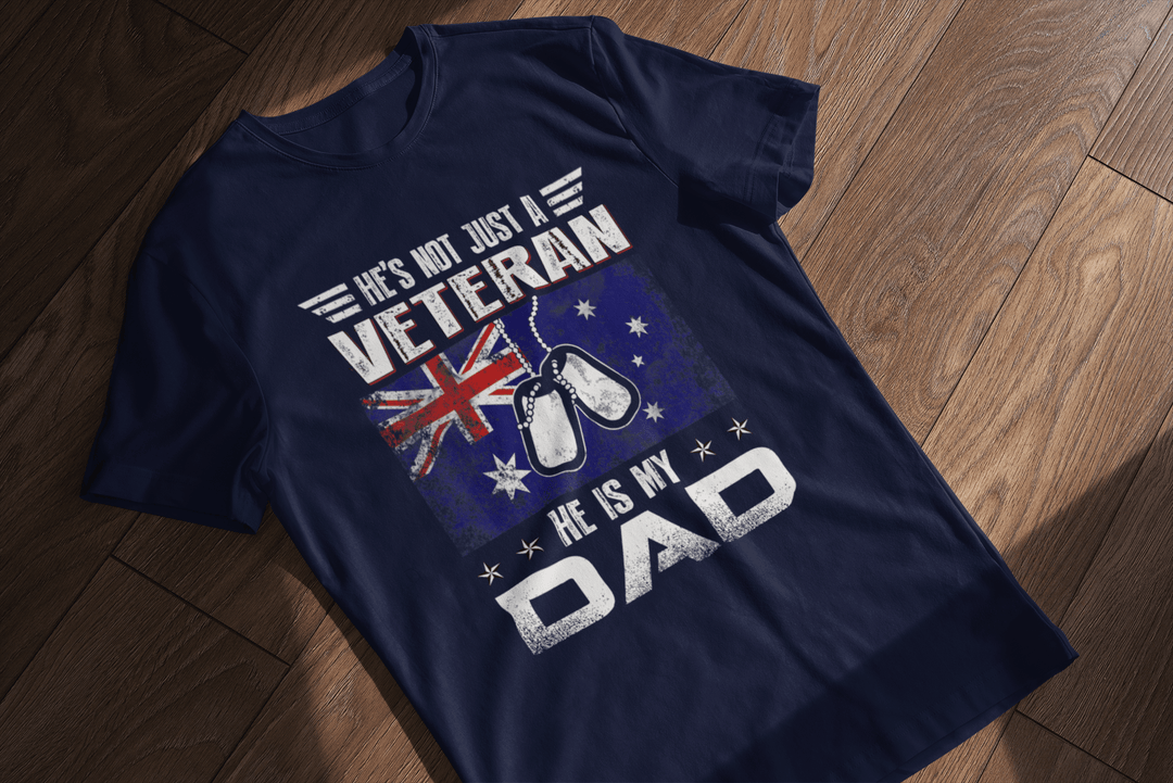 He's Not Just A Veteran T-shirt - [farm_afternoons]