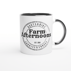 'Beer Boots Rodeo' -  11oz Ceramic Mug with Color Inside - [farm_afternoons]