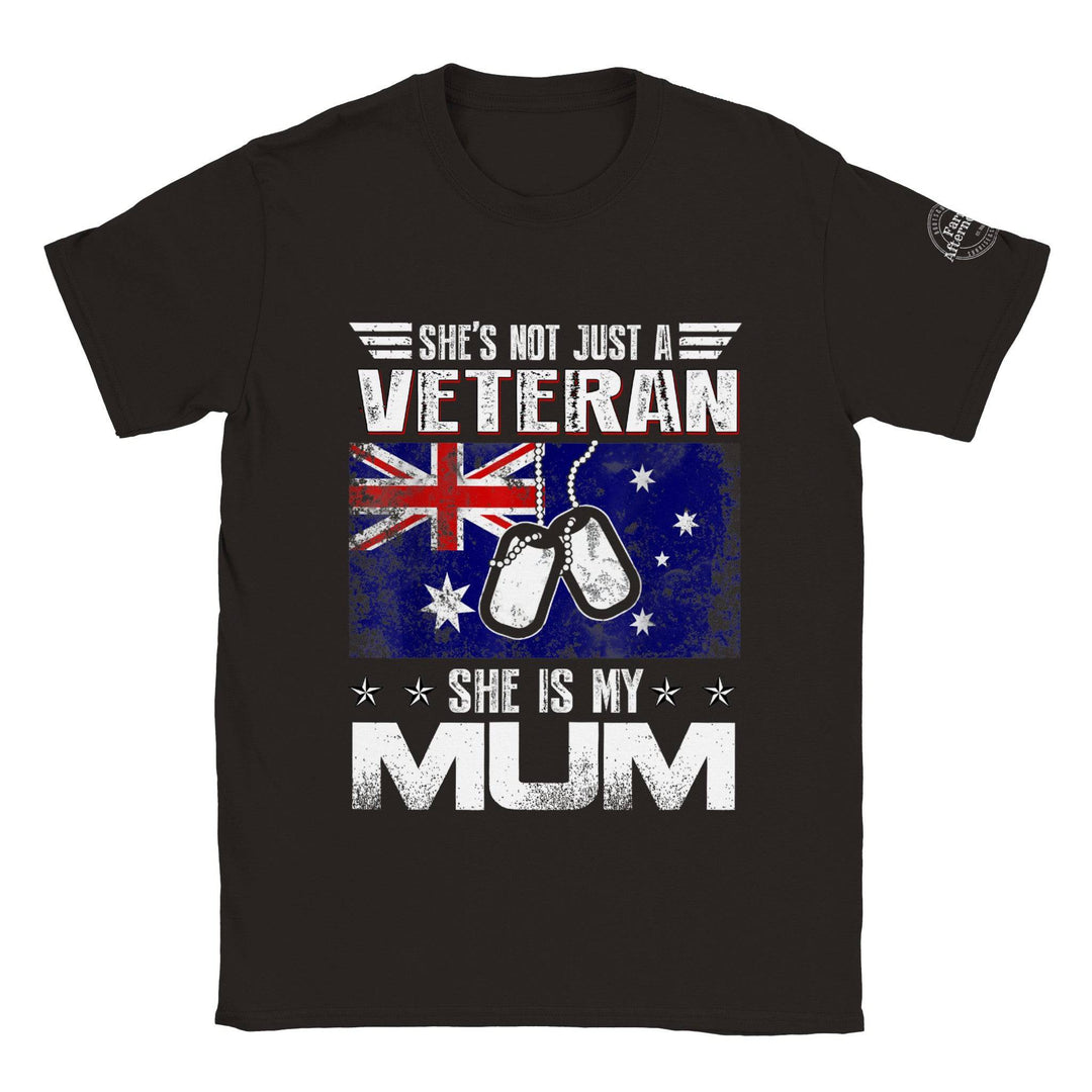 She's Not Just A Veteran T-shirt - [farm_afternoons]