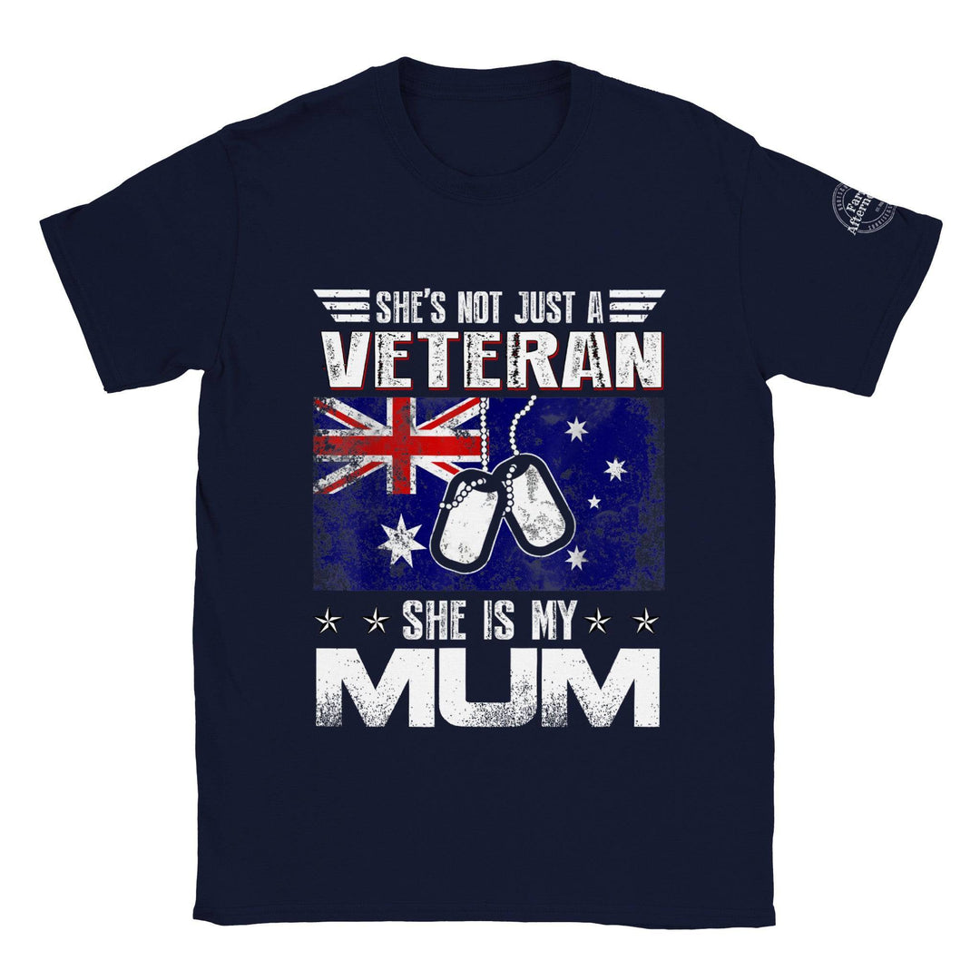 She's Not Just A Veteran T-shirt - [farm_afternoons]