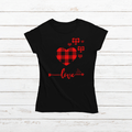 Women's Lumber Jack Hearts T-shirt - [farm_afternoons]