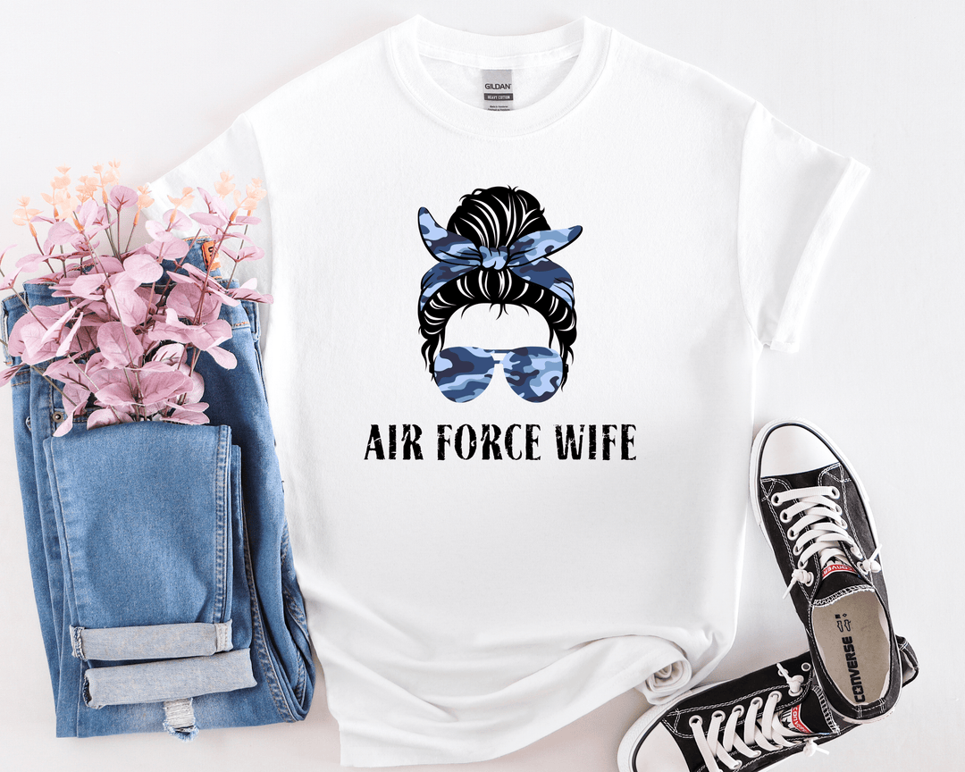 Air Force Wife T-shirt - [farm_afternoons]