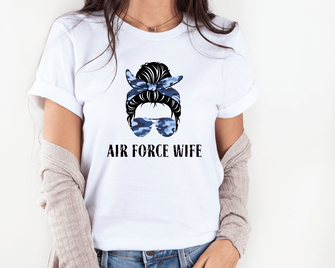 Air Force Wife T-shirt - [farm_afternoons]