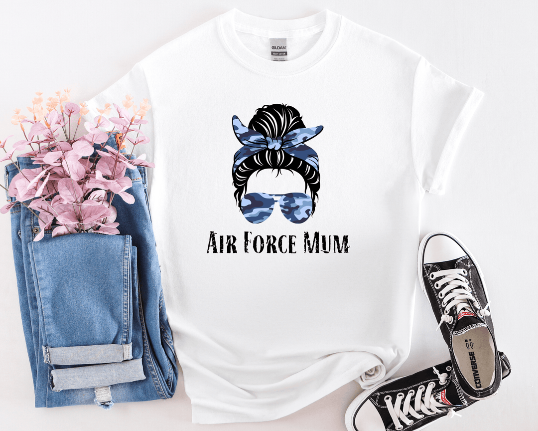 Airforce Mum T-shirt - [farm_afternoons]